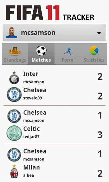 Fifa 11 tracker - Preview 6