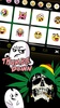 Weed Reggae Skull Keyboard Bac screenshot 3