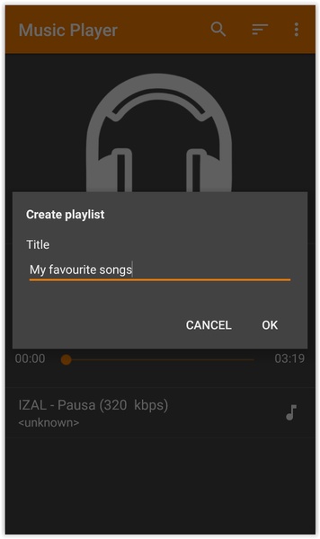 Simple Music Player - Preview 1