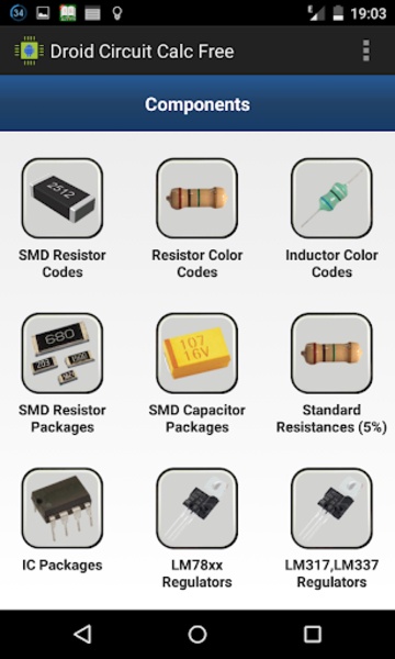 Droid Circuit Calc Free - Preview 5