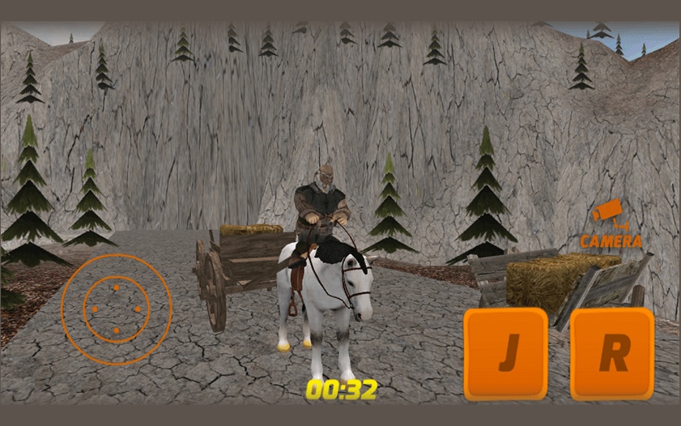 Farmer Riding Horse - Preview 1