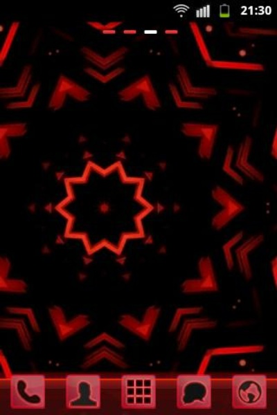 GO Launcher EX Theme Red Futur - Preview 3