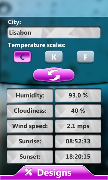 Transparent Weather Clock App - Preview 3