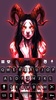 Evil Demon Girl Keyboard Theme screenshot 1