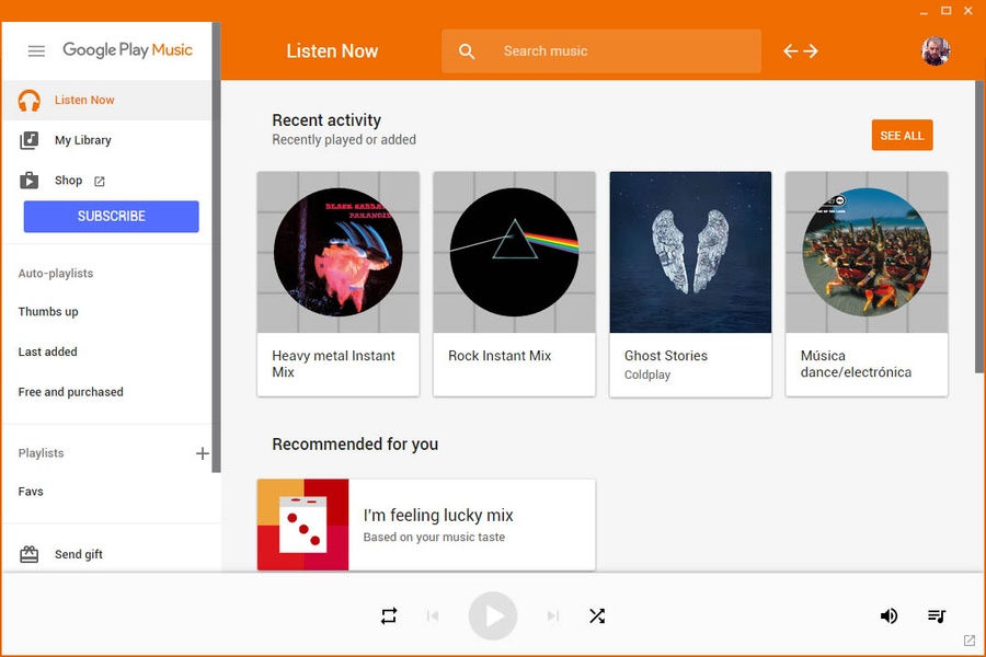 Google Play Music Desktop for Windows - Download it from Uptodown for free