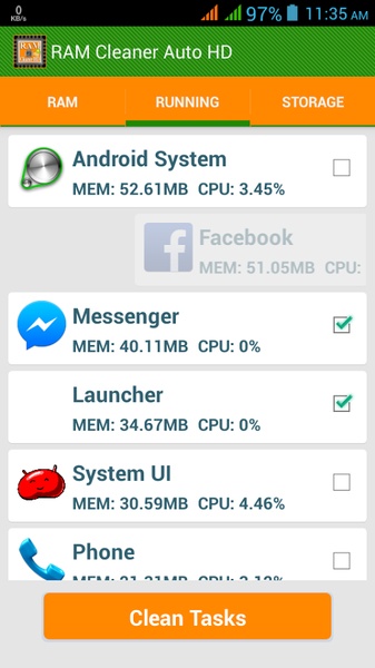 RAM Cleaner Auto HD - Preview 3