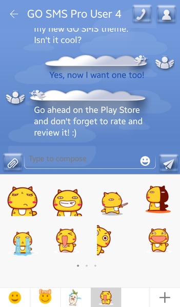 GO SMS Paradise Theme - Preview 2
