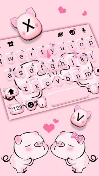 Cute Piggy Love Theme for Android - Download the APK from Uptodown