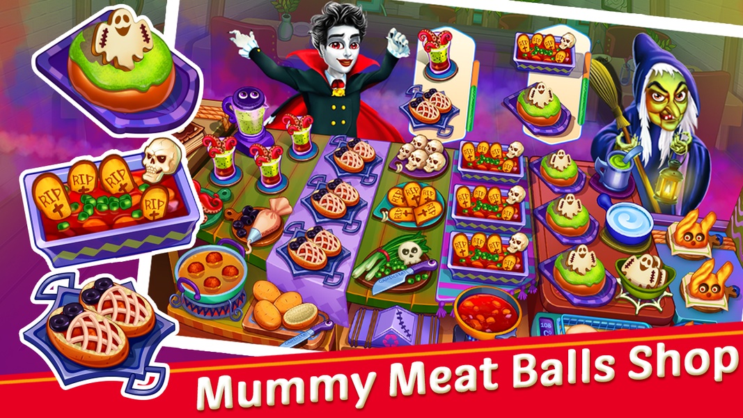 Halloween Street Food Shop Restaurant Game - Preview 5
