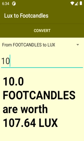 Lux to Footcandles converter - Preview 2