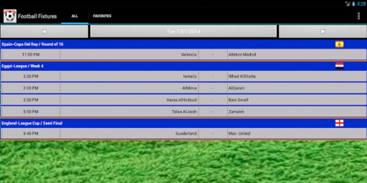 Football Fixtures - Preview 5