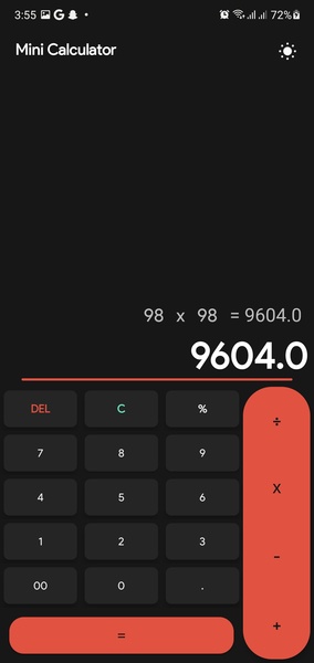 Mini Calculator - Preview 2