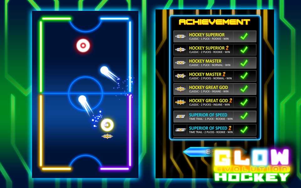 Glow Hockey 2 (Evolution) - Preview 1