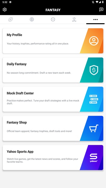 Yahoo Fantasy Sports - Preview 5