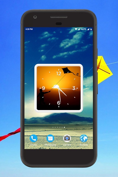 Kite Clock Live Wallpaper - Preview 1