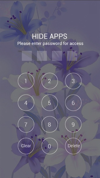 Purple beautiful flower theme for Galaxy - Preview 1
