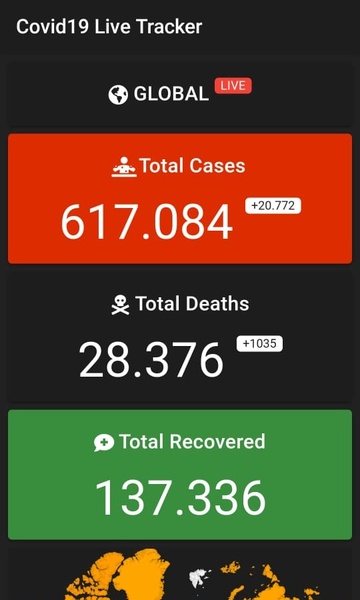Covid19 Live Tracker - Preview 4