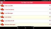 The Best Love SMS (Free) screenshot 2