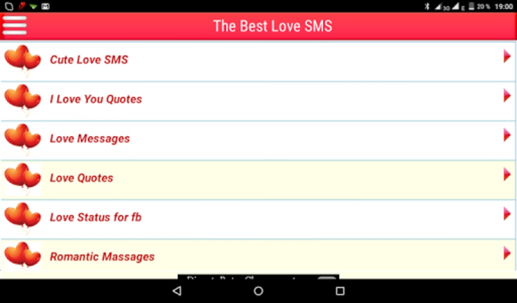 The Best Love SMS (Free) - Preview 2