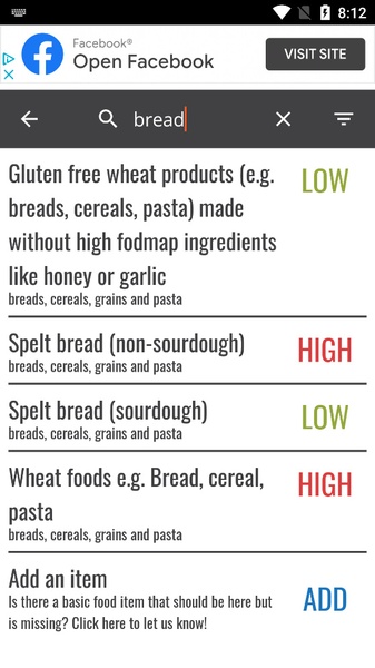 FODMAP Helper - Preview 2