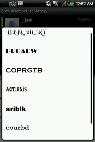 Handcent Font Pack1 - Preview 1