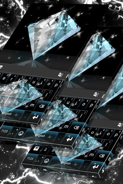 GO Keyboard Diamond Themes - Preview 5