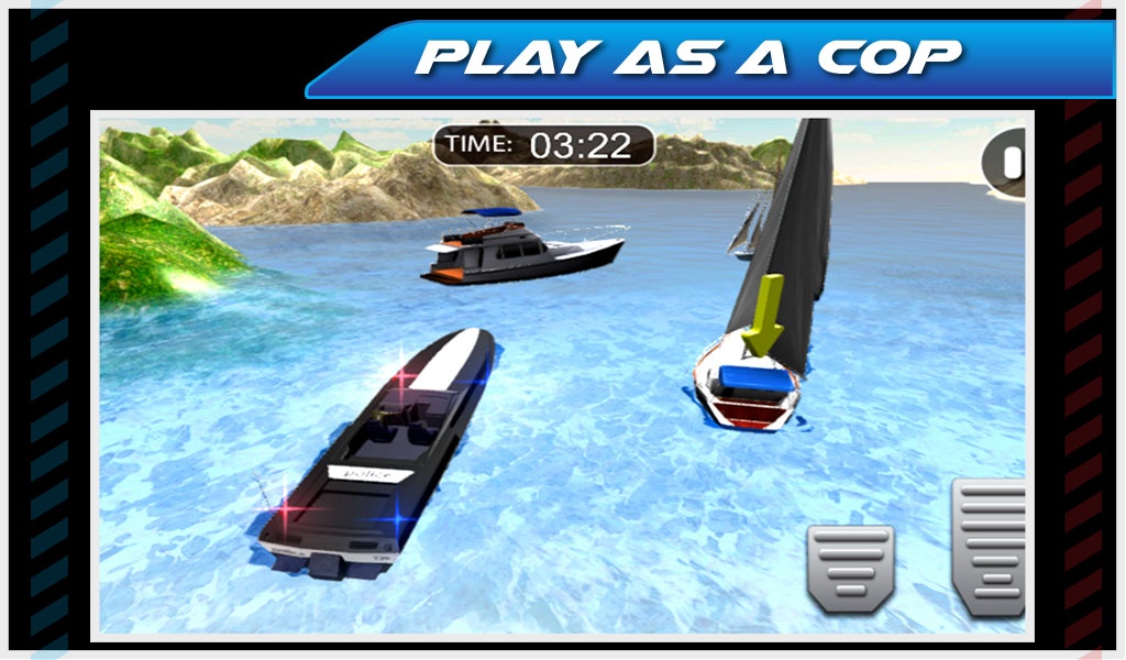 Emergency Police Boat Drive 3d - Preview 3
