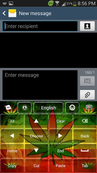 Rasta Weed Keyboard - Preview 1