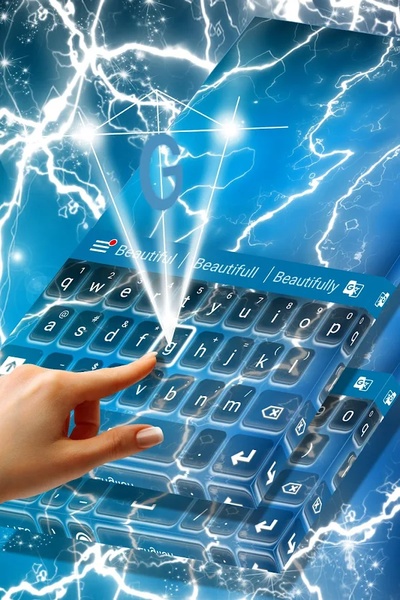 Electric Neon Keyboard Theme - Preview 3