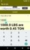 lbs to ton converter screenshot 3