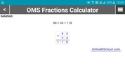 OMS Fractions Calculator screenshot 1