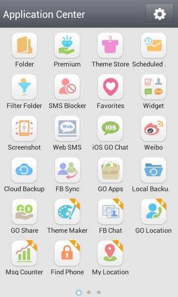 GO SMS Pro Grey Theme - Preview 1