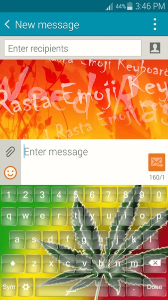 Weed Rasta Emoji Keyboard - Preview 2