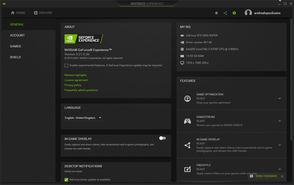 Descargar geforce experience ultima version new arrivals