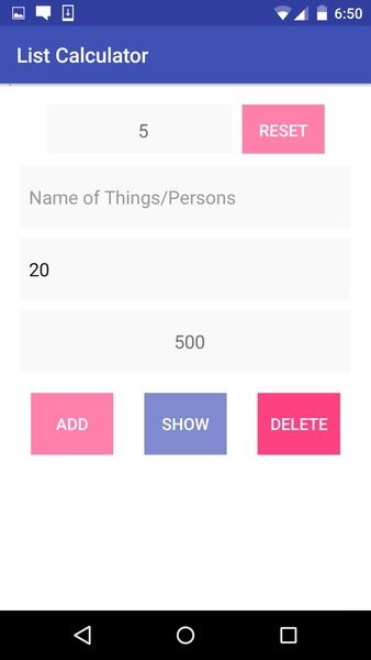 List Calculator - Preview 4