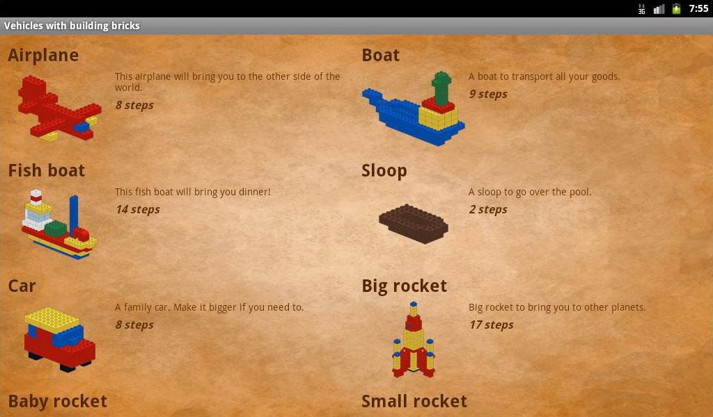 Vehicles with building bricks - Preview 3