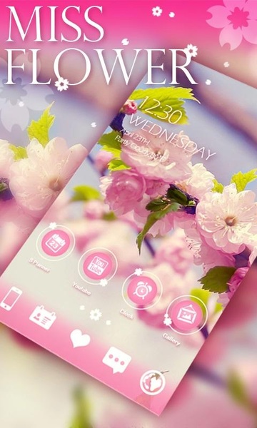 missflower GOLauncher EX Theme - Preview 8