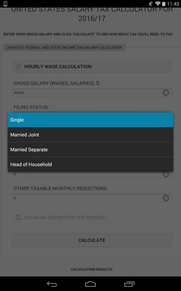 US Salary Tax Calculator - Preview 3