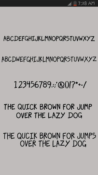 100 SamsungGalaxy Fonts - Preview 1