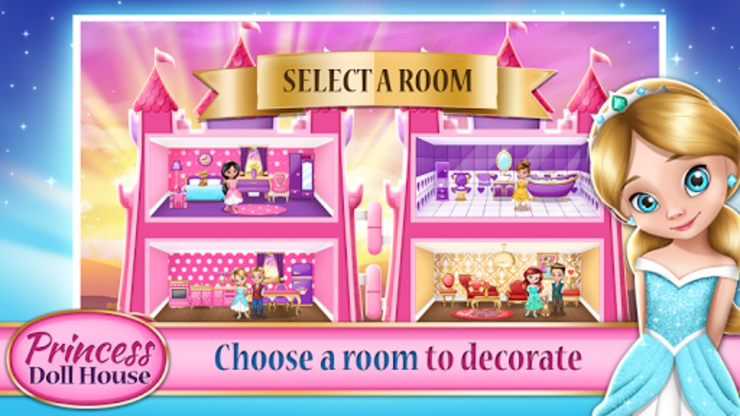 Princess doll outlet house games