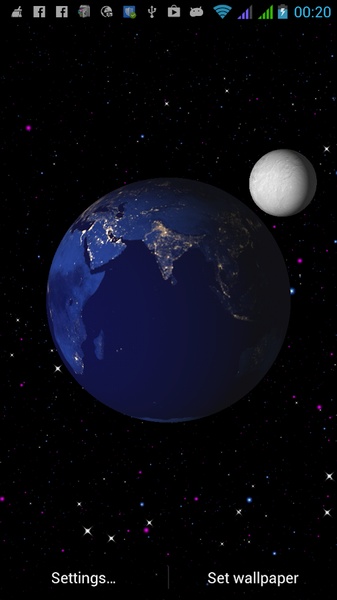 Earth Universe 3D Live Wallpaper Free - Preview 2