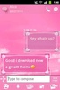 Pink Clouds Theme GO SMS Pro screenshot 3