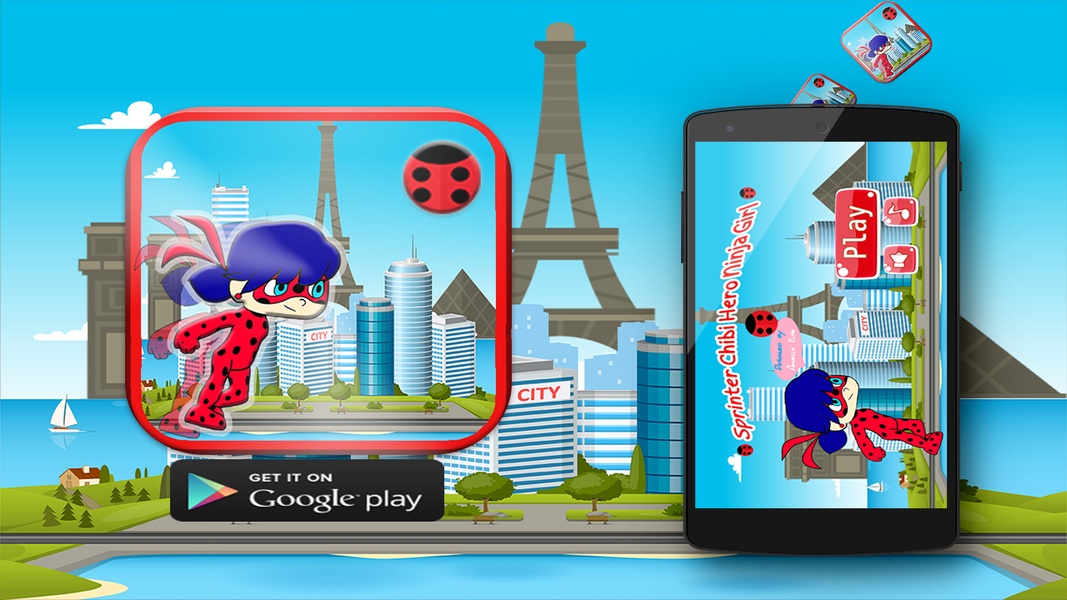 Sprinter Chibi Hero Ninja Girl - Preview 5
