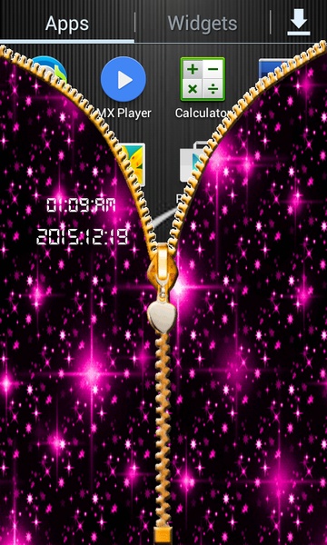 Glitter Zip Screen Lock - Preview 6