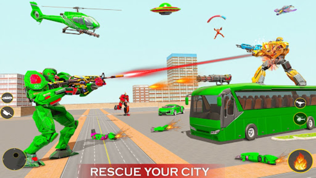 Helicopter Robot Car Game - Preview 4