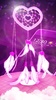 3D Pink Dreamcatcher Heart Theme screenshot 2