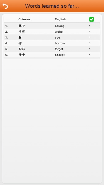 Learn Chinese Words Free - Preview 1