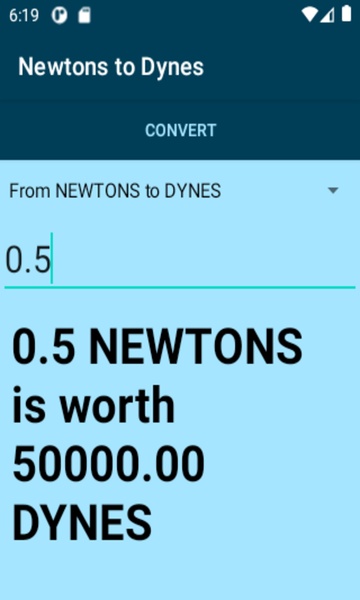 Newtons to Dynes converter - Preview 4