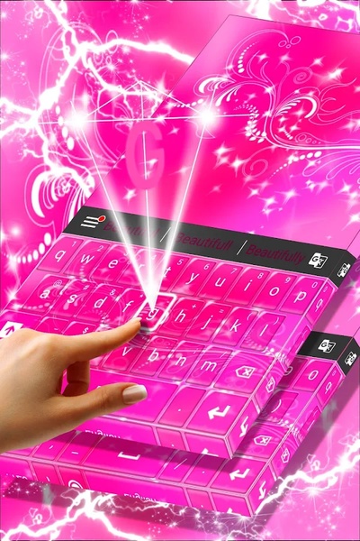 Keyboard GO Girly Themes Free - Preview 3