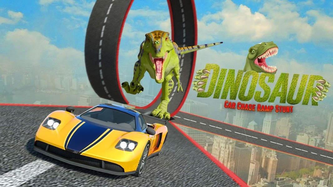Dinosaur Car Chase Ramp Stunts - Preview 13